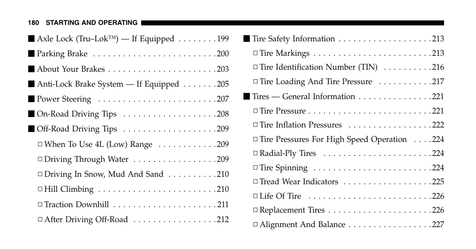 Jeep 2006 Wrangler User Manual | Page 180 / 368