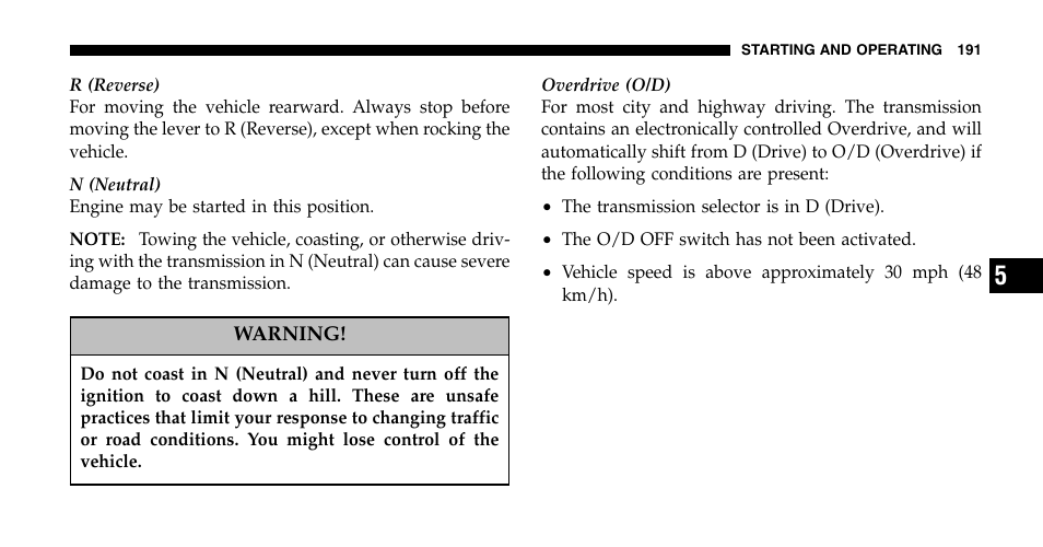 Jeep 2006 Wrangler User Manual | Page 191 / 368