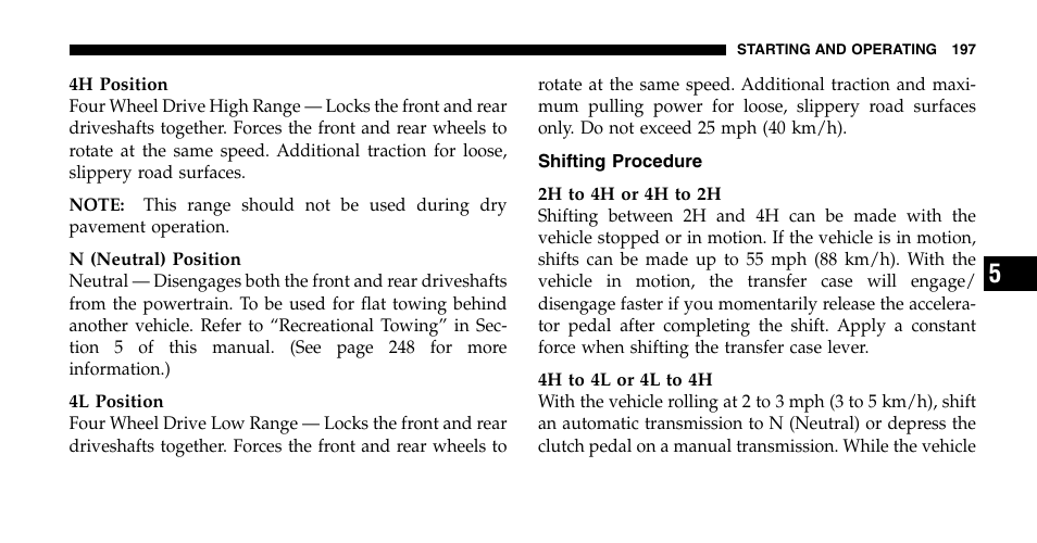 Jeep 2006 Wrangler User Manual | Page 197 / 368