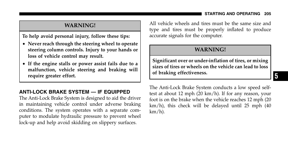 Jeep 2006 Wrangler User Manual | Page 205 / 368