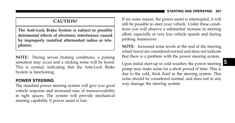Jeep 2006 Wrangler User Manual | Page 207 / 368