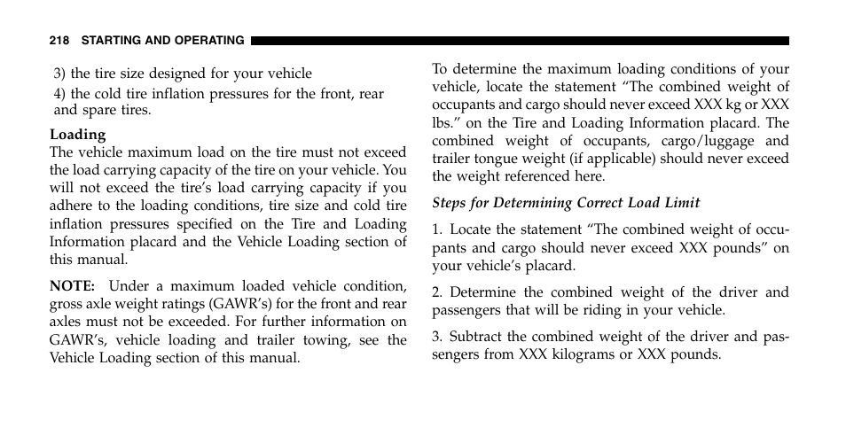 Jeep 2006 Wrangler User Manual | Page 218 / 368