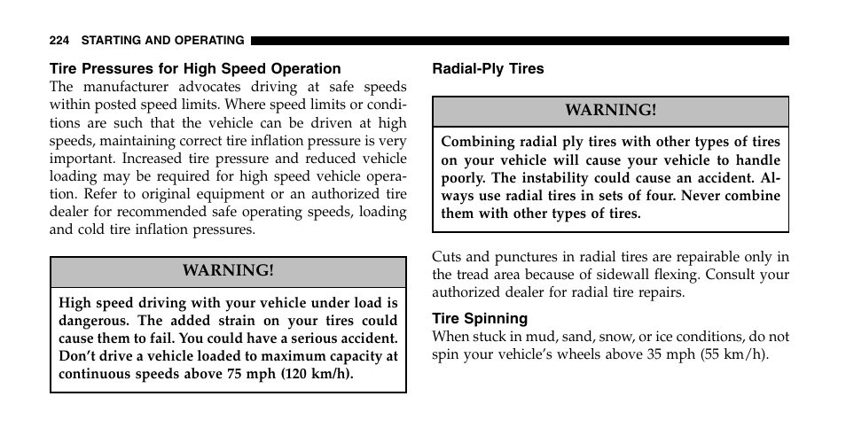 Jeep 2006 Wrangler User Manual | Page 224 / 368