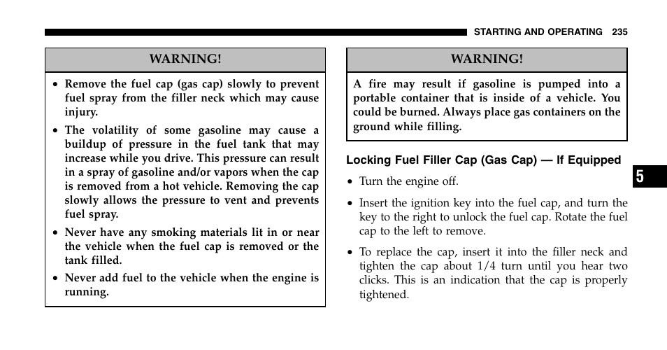 Jeep 2006 Wrangler User Manual | Page 235 / 368