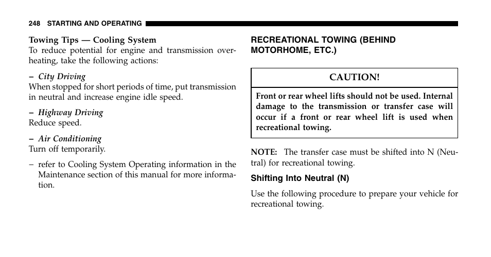 Jeep 2006 Wrangler User Manual | Page 248 / 368