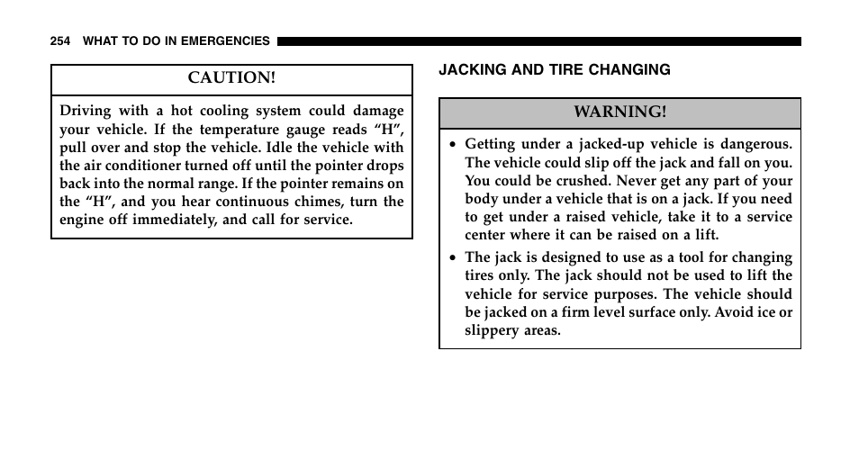 Jeep 2006 Wrangler User Manual | Page 254 / 368