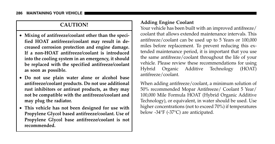 Jeep 2006 Wrangler User Manual | Page 286 / 368