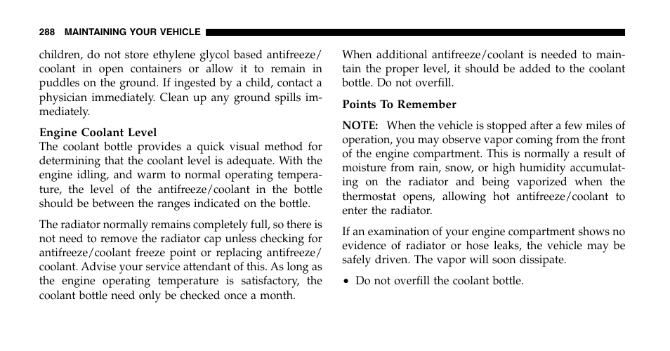 Jeep 2006 Wrangler User Manual | Page 288 / 368