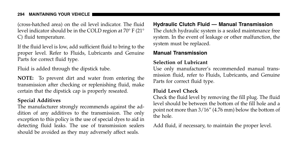 Jeep 2006 Wrangler User Manual | Page 294 / 368