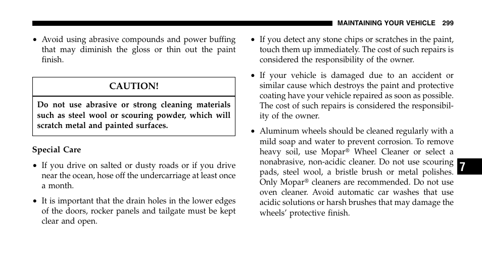 Jeep 2006 Wrangler User Manual | Page 299 / 368