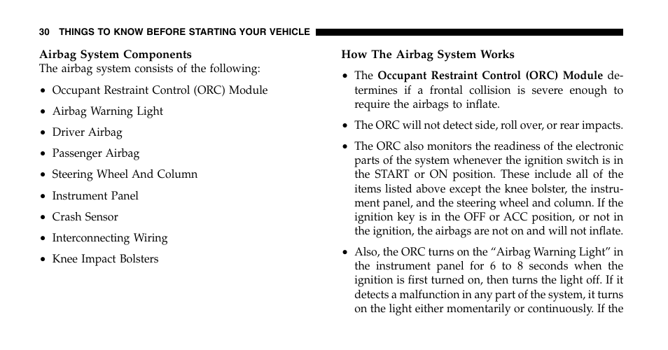 Jeep 2006 Wrangler User Manual | Page 30 / 368