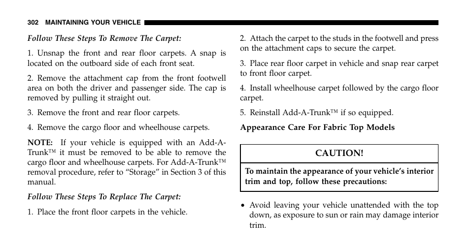 Jeep 2006 Wrangler User Manual | Page 302 / 368