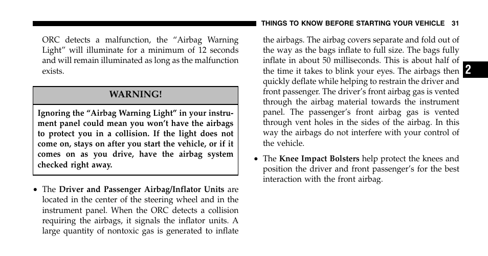 Jeep 2006 Wrangler User Manual | Page 31 / 368