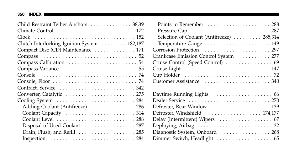 Jeep 2006 Wrangler User Manual | Page 350 / 368