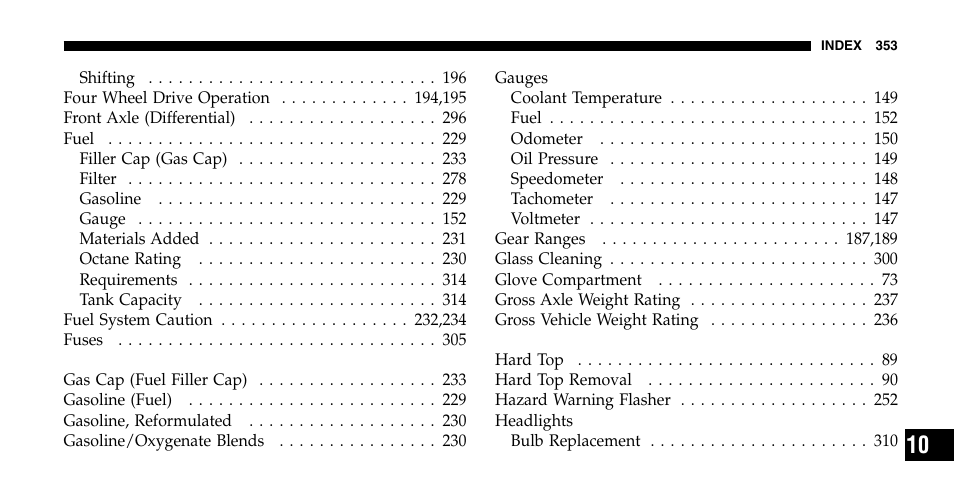 Jeep 2006 Wrangler User Manual | Page 353 / 368