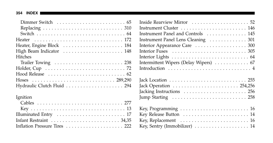 Jeep 2006 Wrangler User Manual | Page 354 / 368