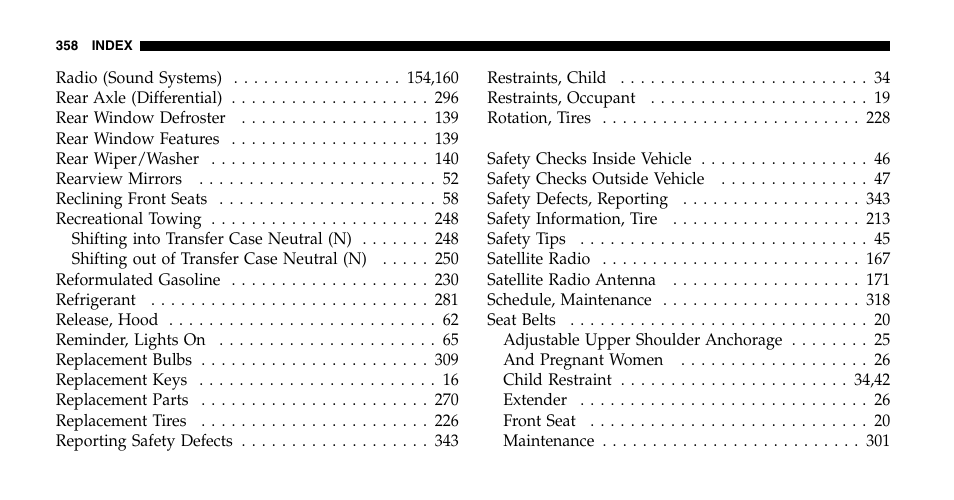 Jeep 2006 Wrangler User Manual | Page 358 / 368