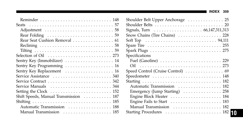 Jeep 2006 Wrangler User Manual | Page 359 / 368