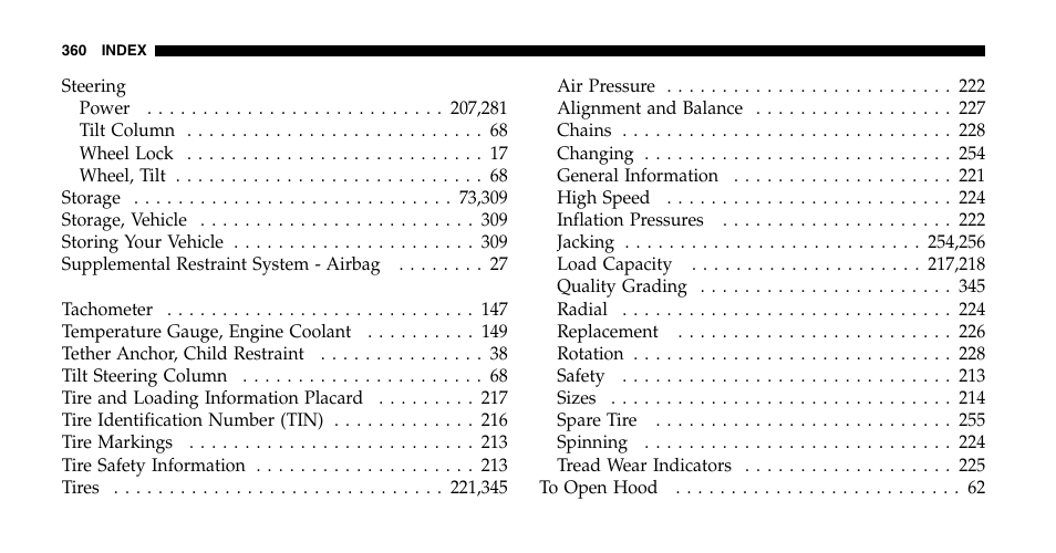 Jeep 2006 Wrangler User Manual | Page 360 / 368