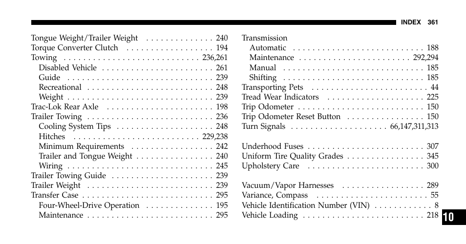 Jeep 2006 Wrangler User Manual | Page 361 / 368