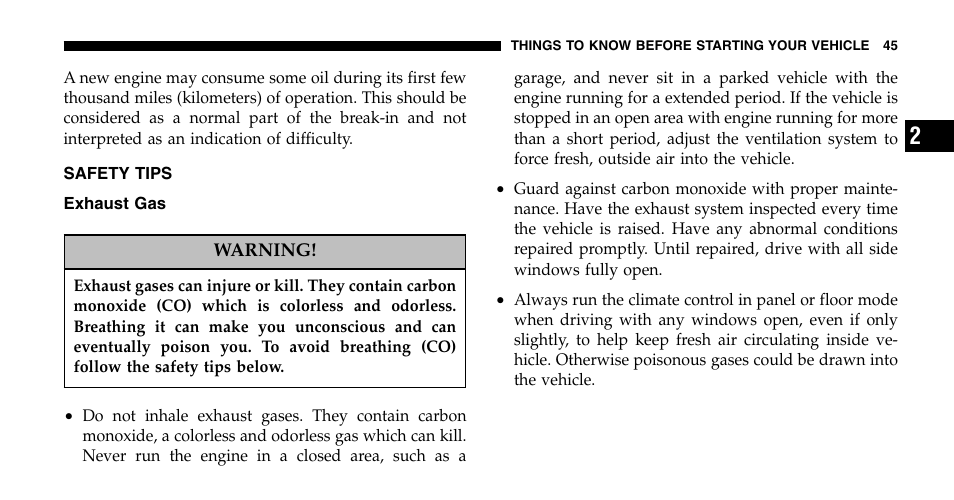 Jeep 2006 Wrangler User Manual | Page 45 / 368