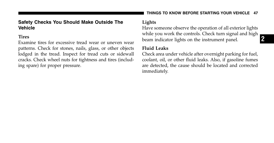 Jeep 2006 Wrangler User Manual | Page 47 / 368