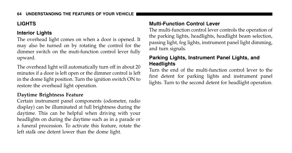 Jeep 2006 Wrangler User Manual | Page 64 / 368