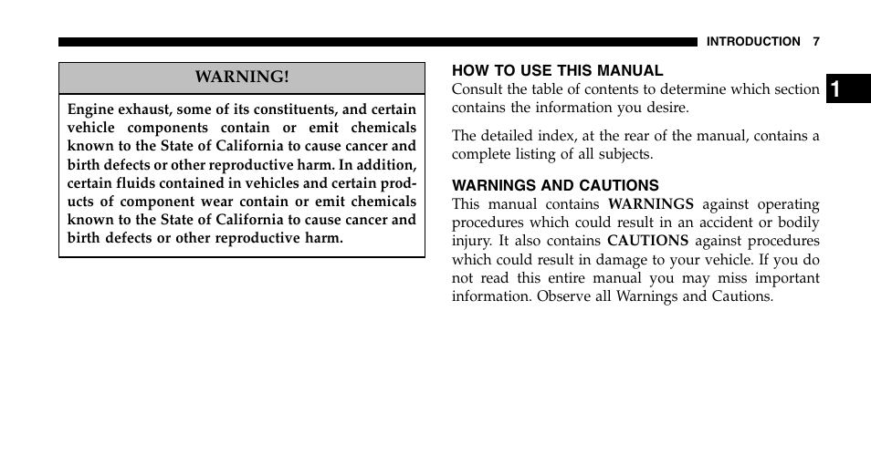 Jeep 2006 Wrangler User Manual | Page 7 / 368