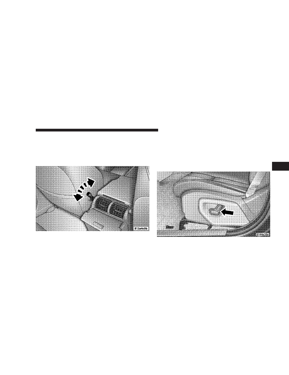 Manual lumbar support adjustment, 8 - way driver’s power seat | Jeep 2007 Commander User Manual | Page 105 / 456