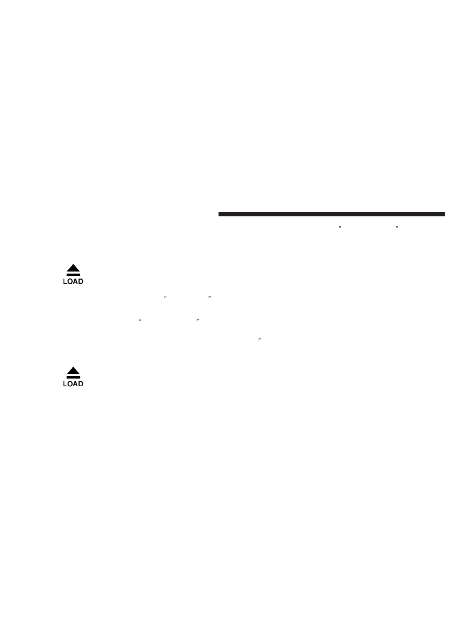 Load/eject button, Cd mode for cd audio play) | Jeep 2007 Commander User Manual | Page 206 / 456