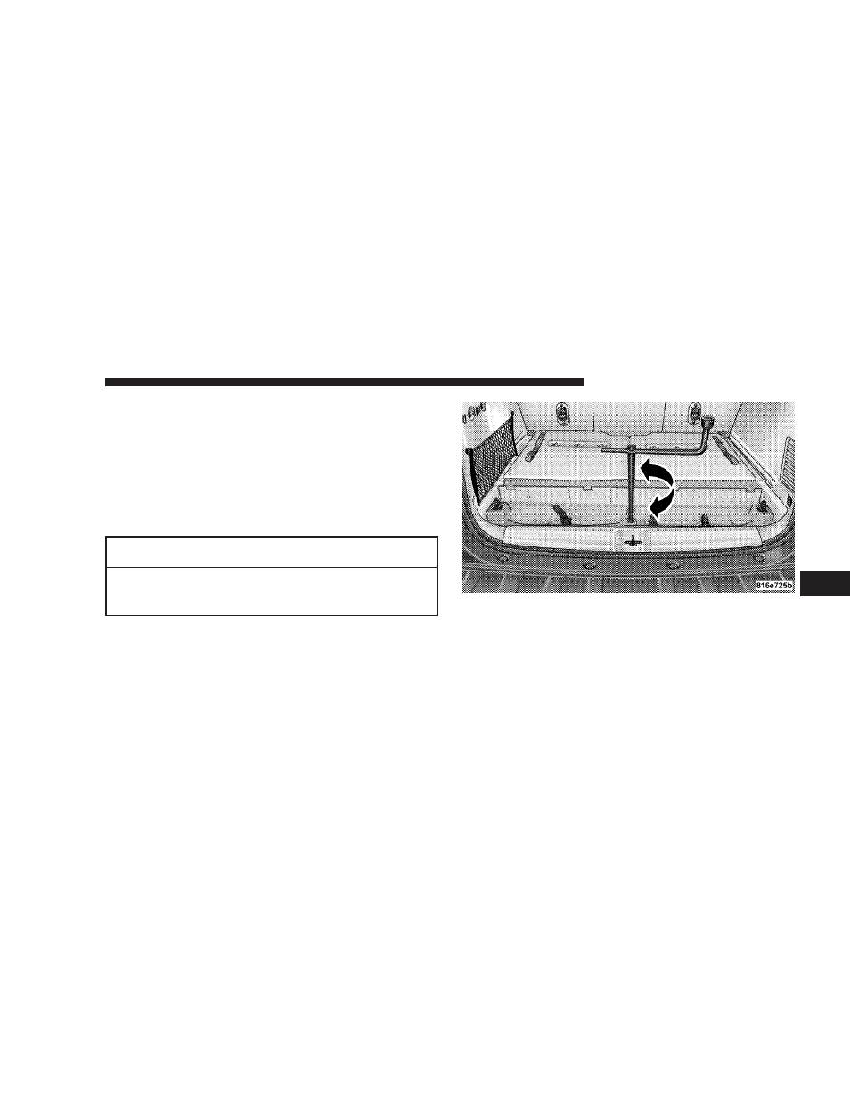 Spare tire stowage | Jeep 2007 Commander User Manual | Page 343 / 456