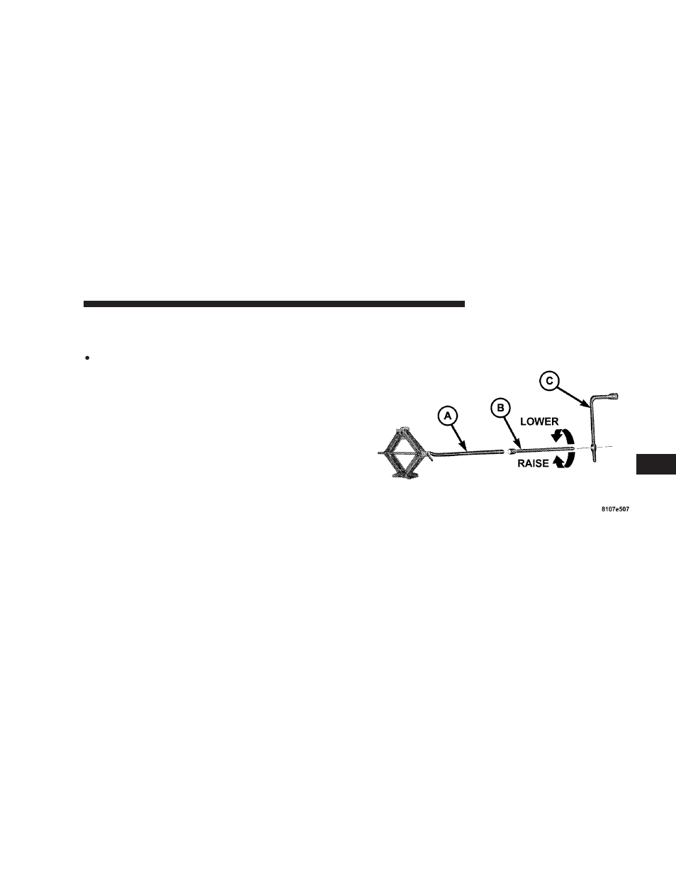 Jacking instructions | Jeep 2007 Commander User Manual | Page 345 / 456