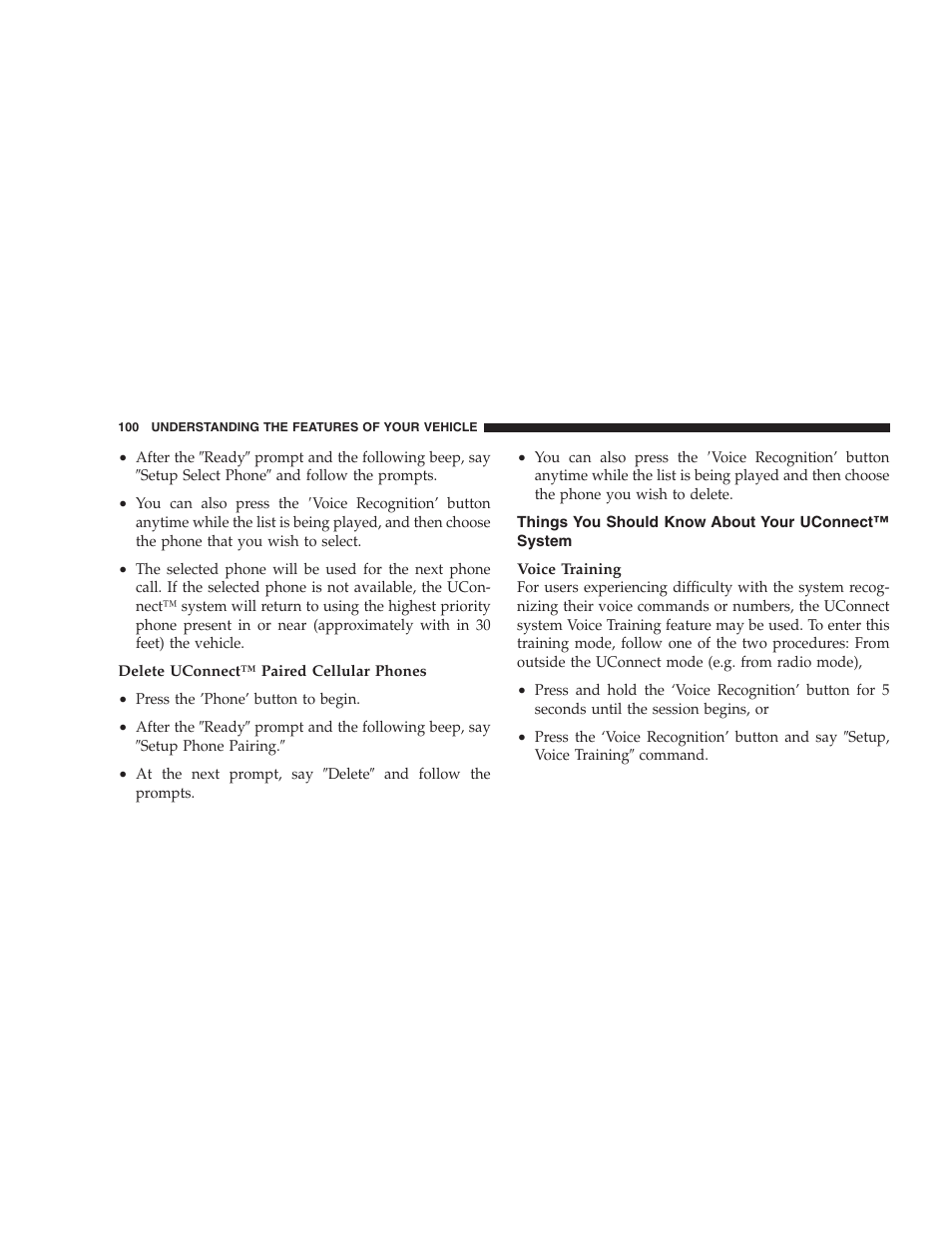 Things you should know about your, Uconnect™ system | Jeep 2007 Compass User Manual | Page 100 / 408