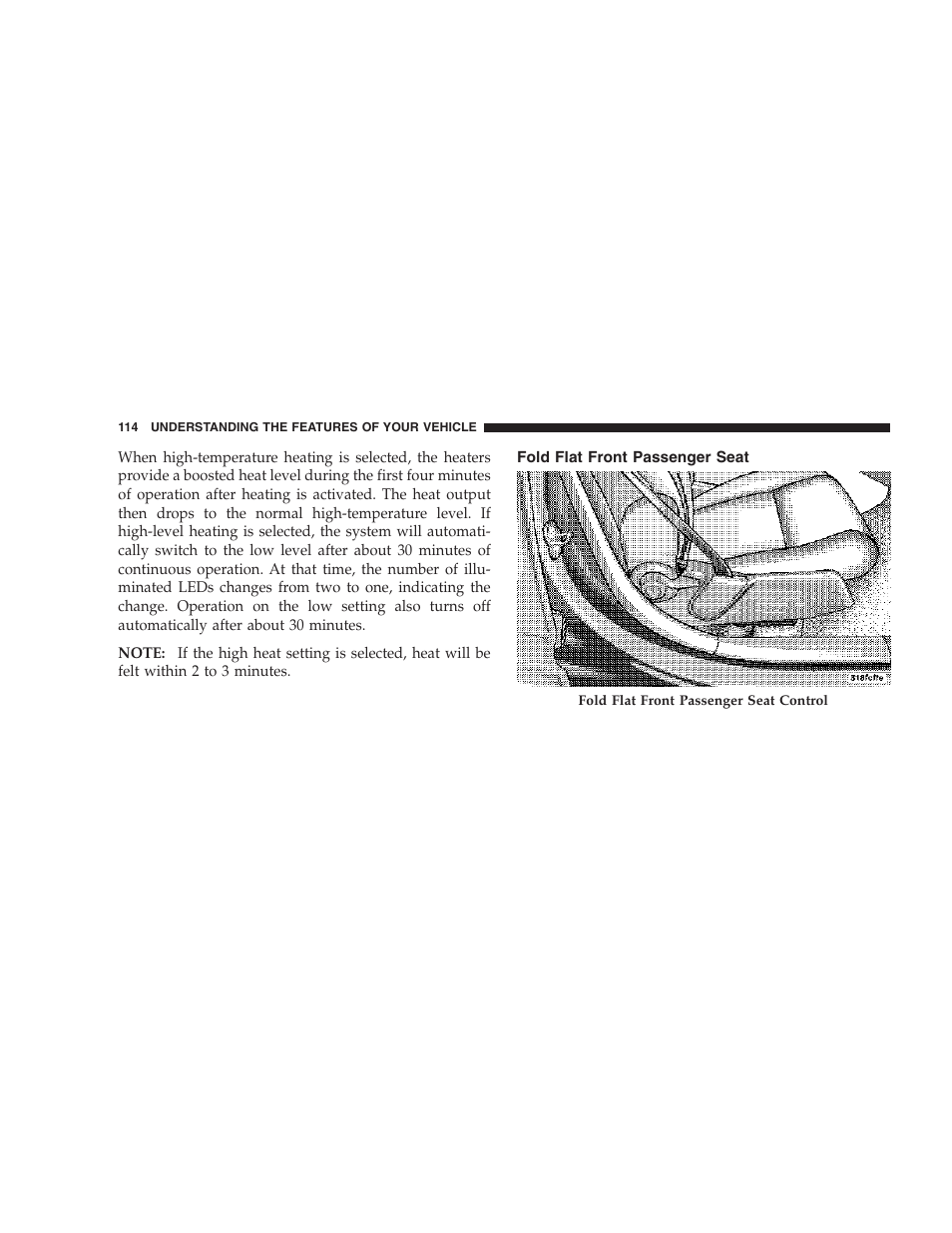 Fold flat front passenger seat | Jeep 2007 Compass User Manual | Page 114 / 408