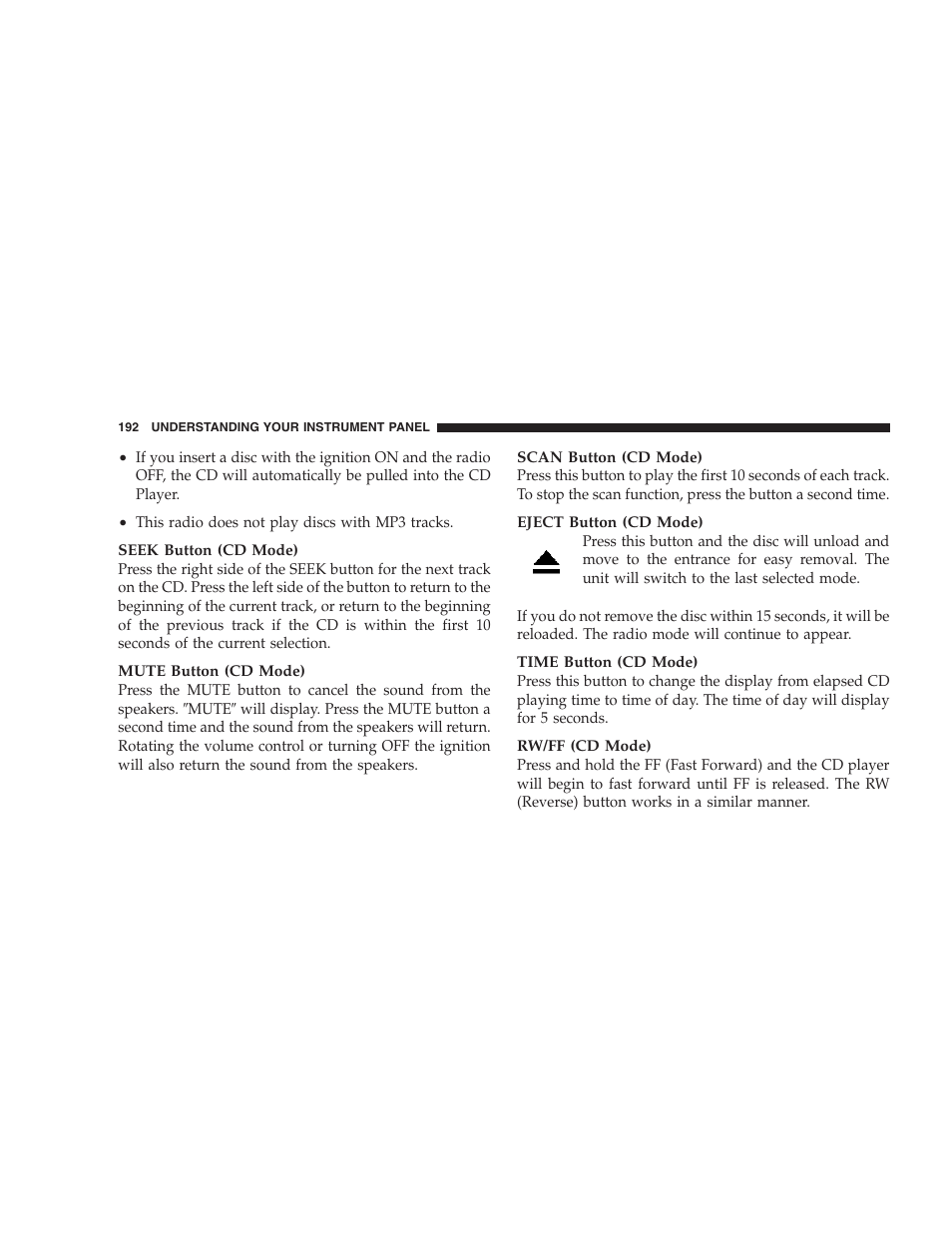 Jeep 2007 Compass User Manual | Page 192 / 408