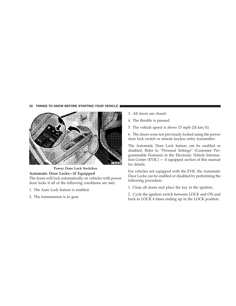 Jeep 2007 Compass User Manual | Page 20 / 408