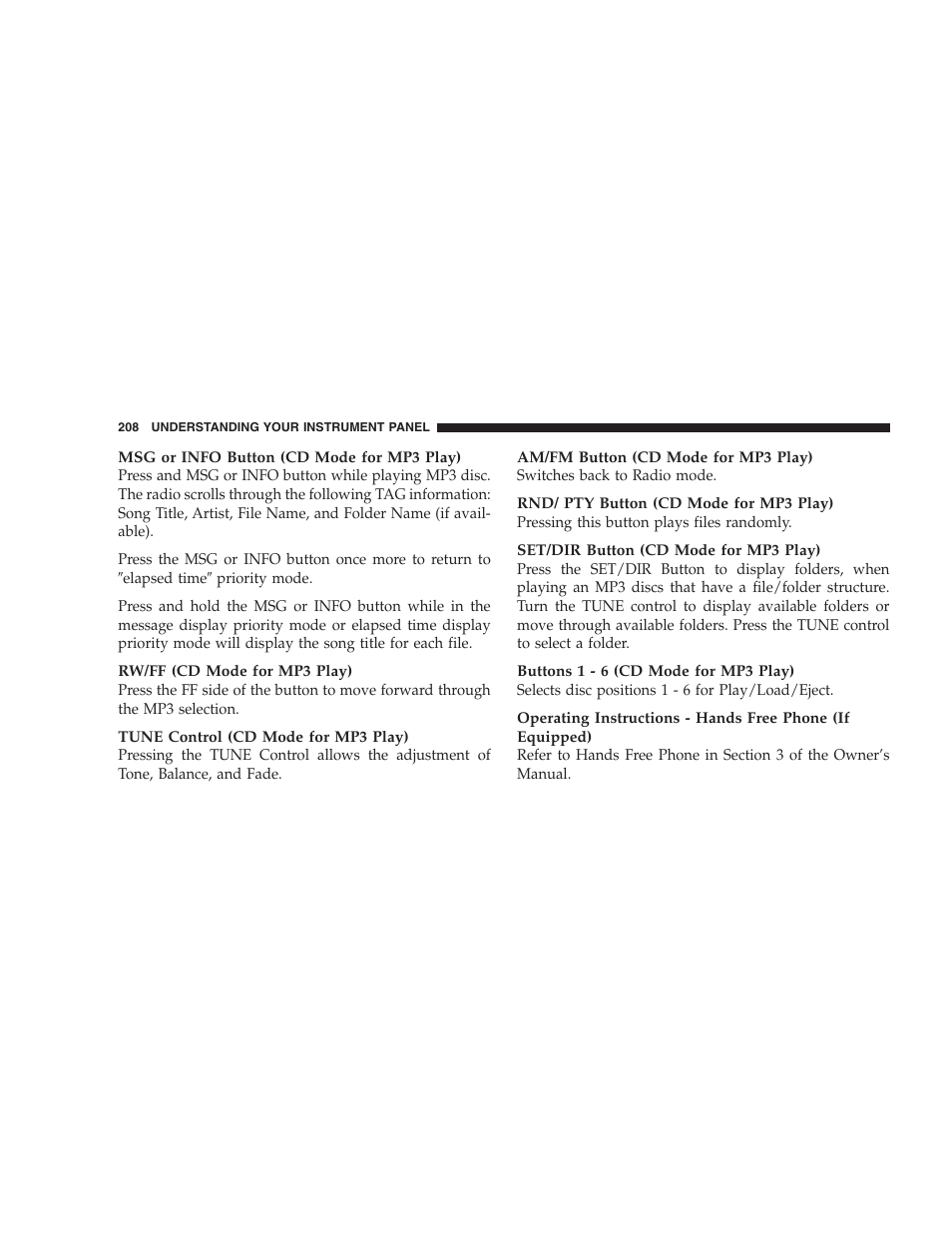 Jeep 2007 Compass User Manual | Page 208 / 408