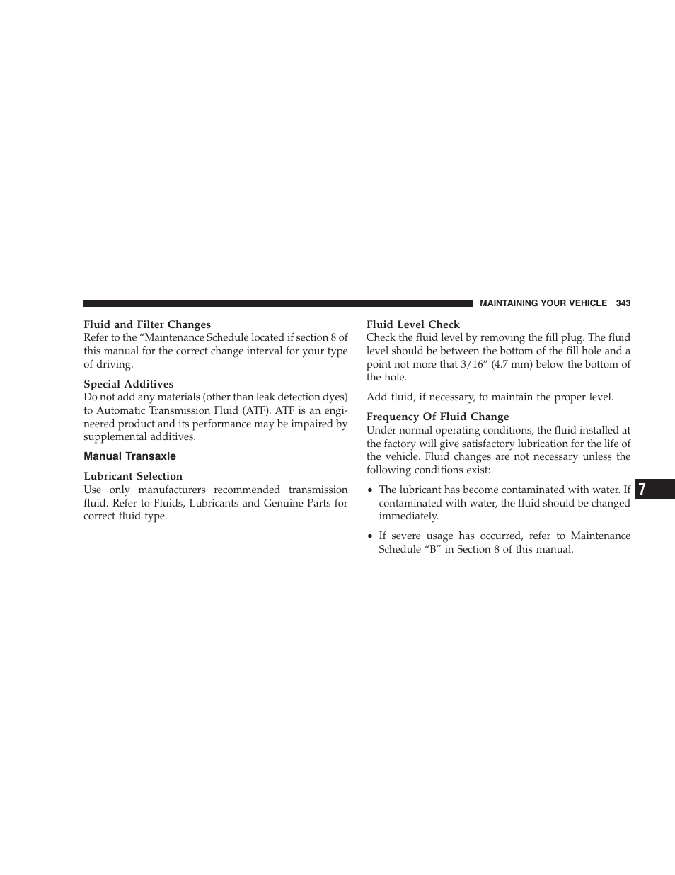 Manual transaxle | Jeep 2007 Compass User Manual | Page 343 / 408