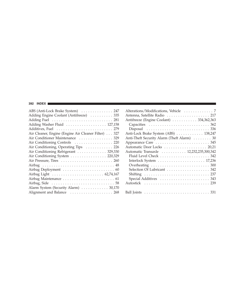 Jeep 2007 Compass User Manual | Page 392 / 408