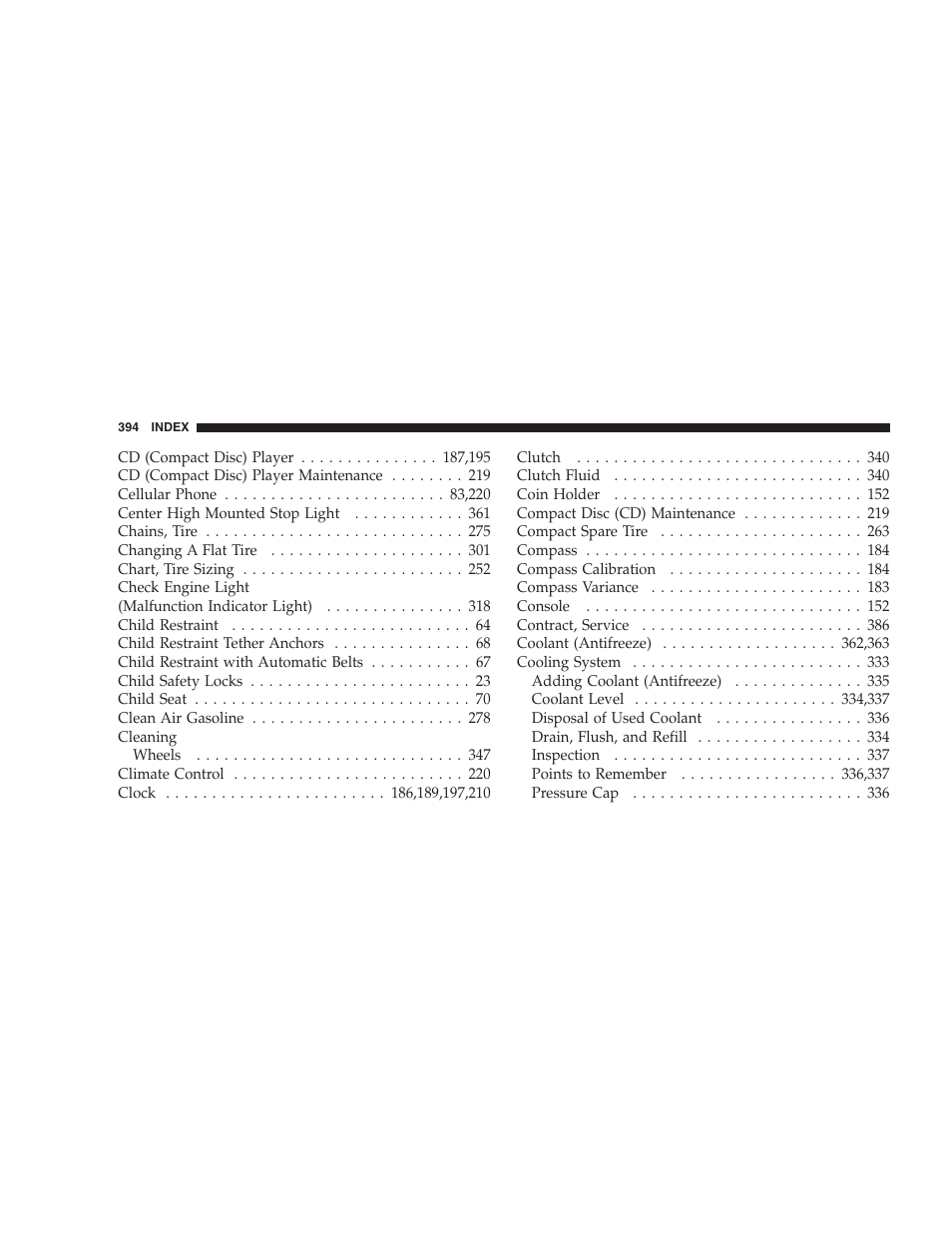 Jeep 2007 Compass User Manual | Page 394 / 408