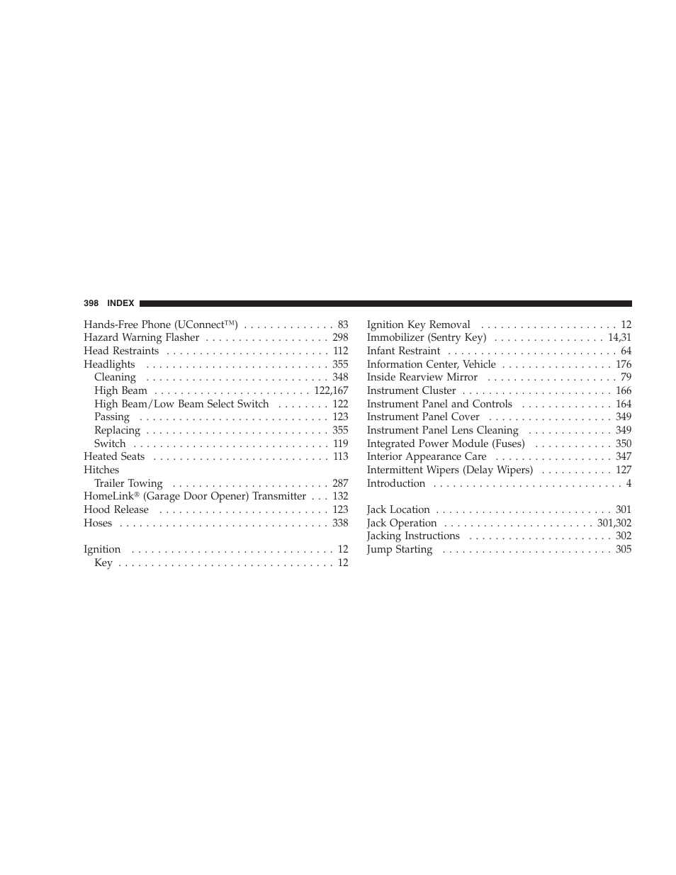 Jeep 2007 Compass User Manual | Page 398 / 408