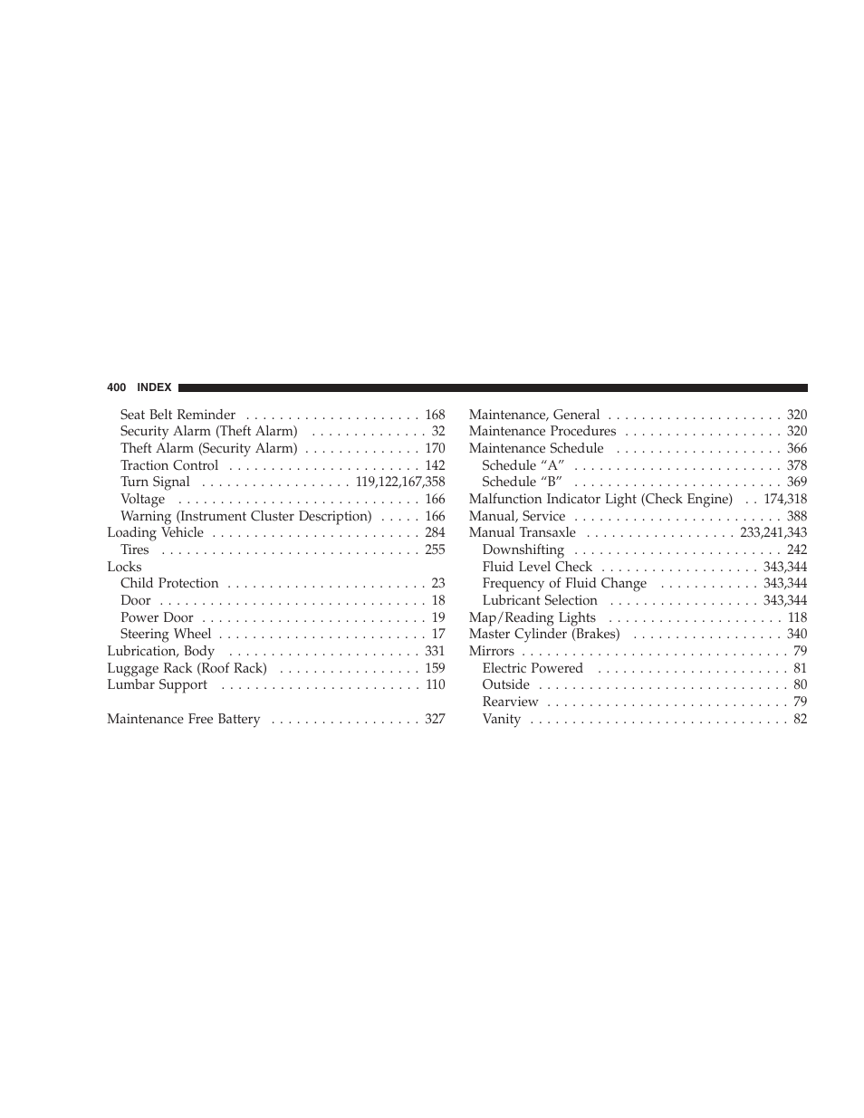 Jeep 2007 Compass User Manual | Page 400 / 408