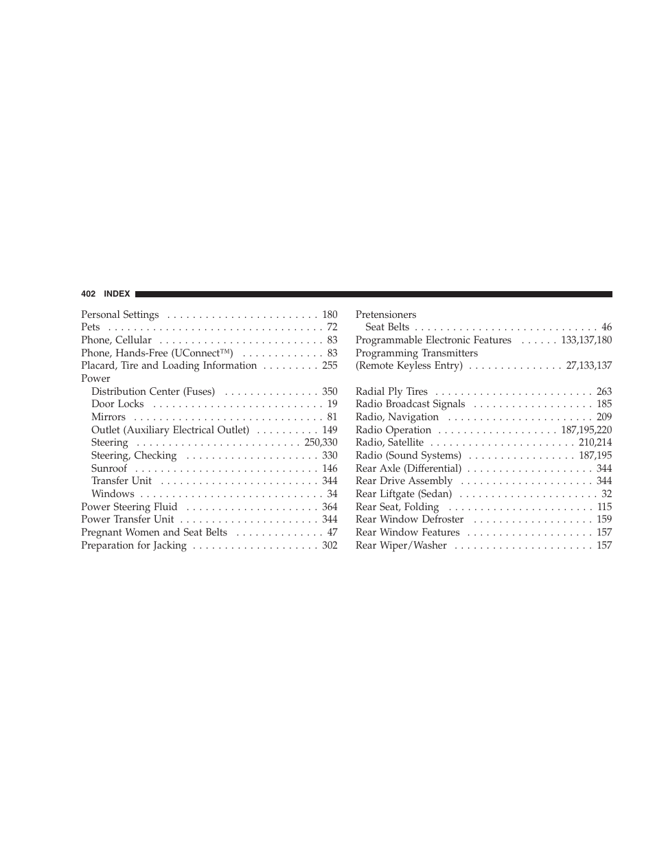 Jeep 2007 Compass User Manual | Page 402 / 408