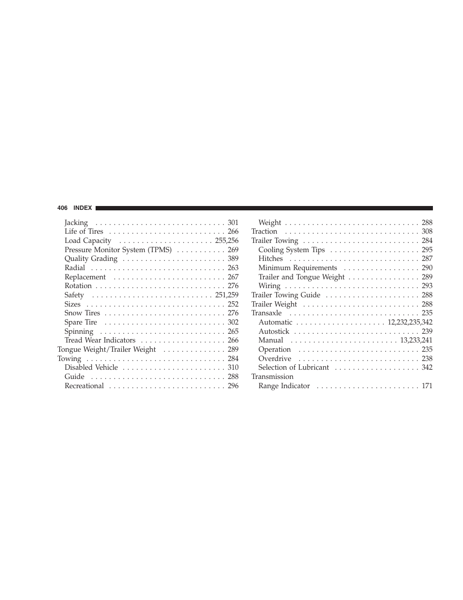 Jeep 2007 Compass User Manual | Page 406 / 408