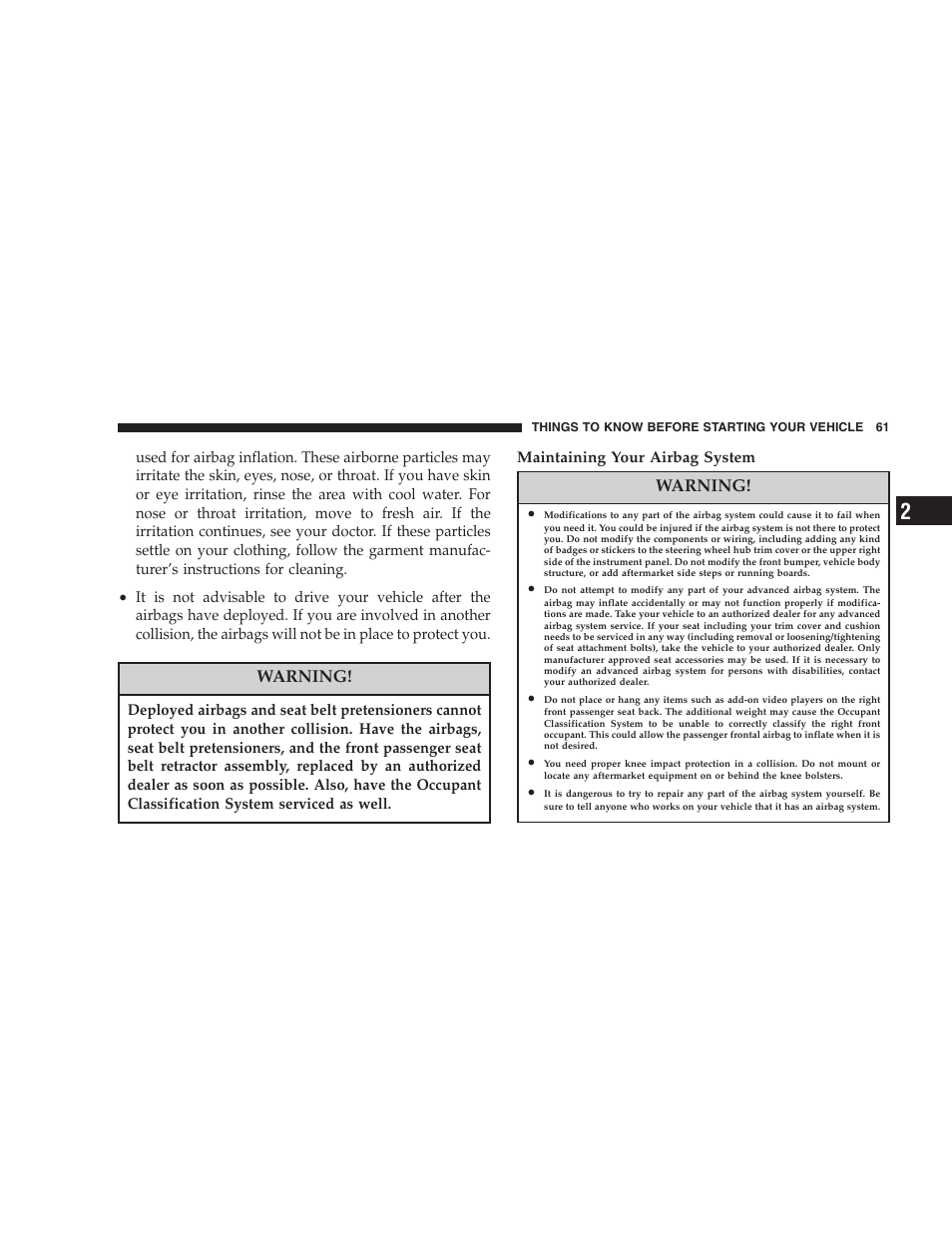 Jeep 2007 Compass User Manual | Page 61 / 408