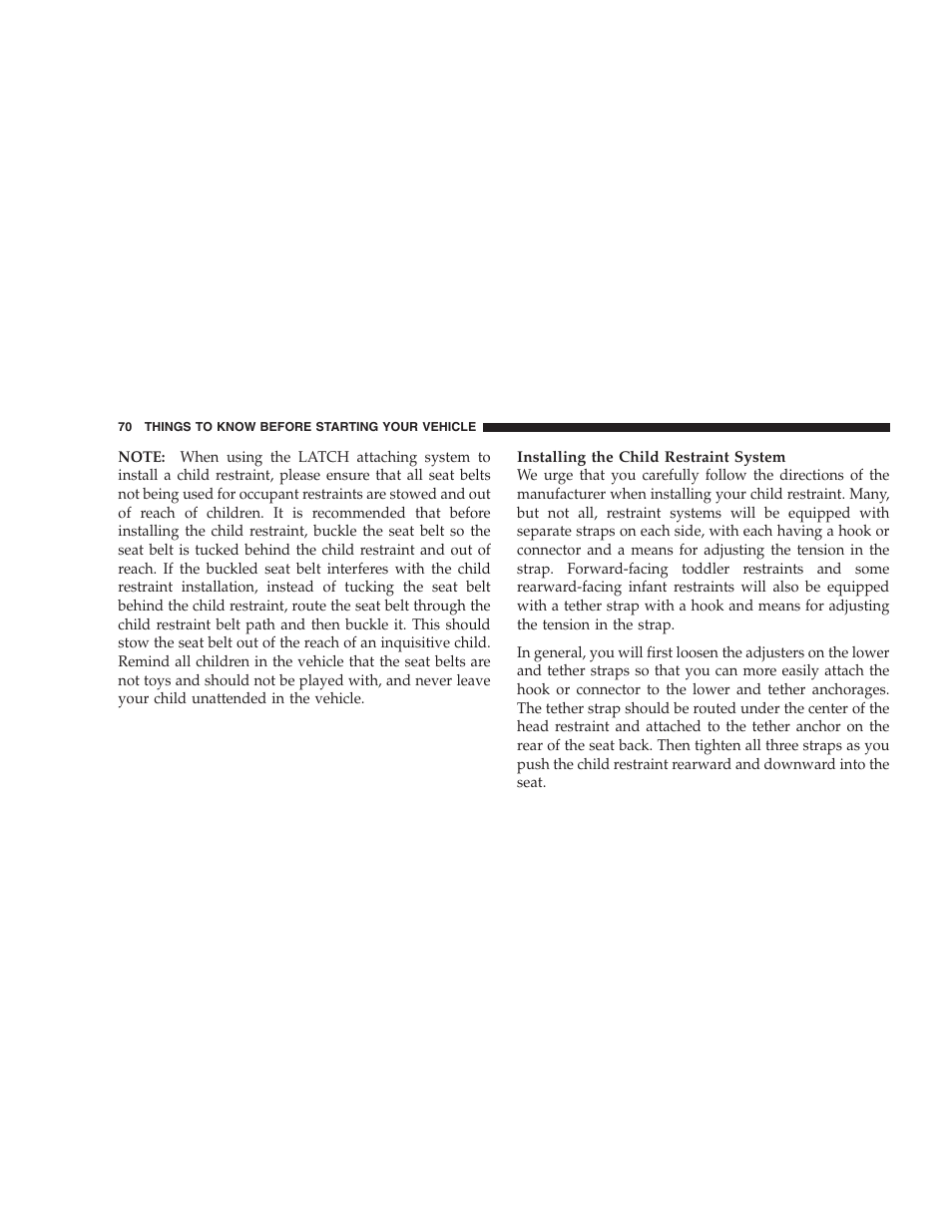 Jeep 2007 Compass User Manual | Page 70 / 408