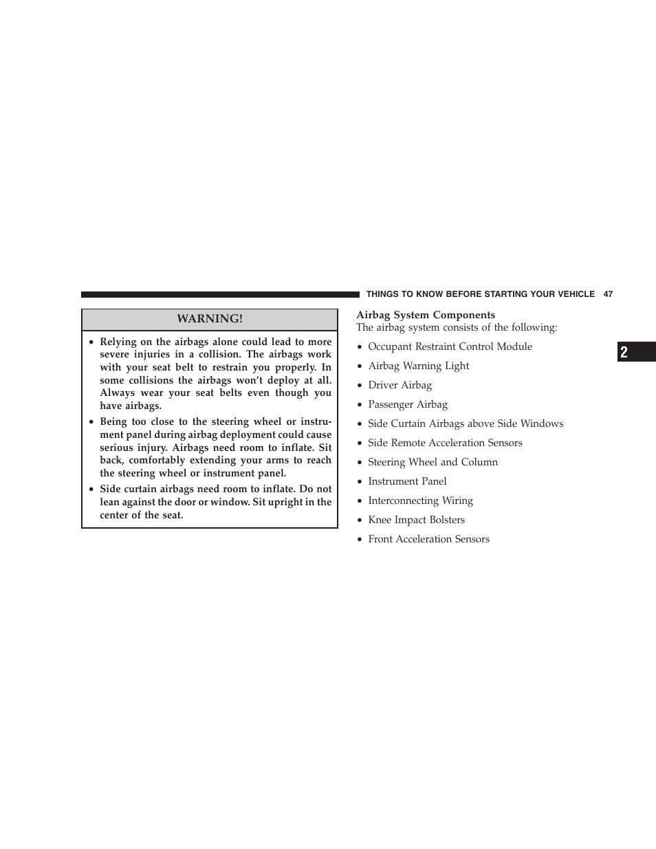 Jeep 2007 Grand Cherokee User Manual | Page 47 / 472