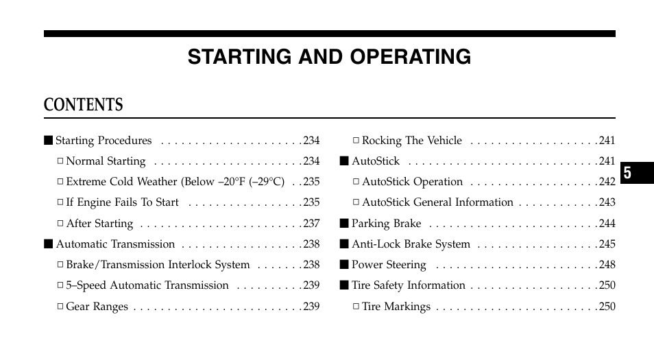 Jeep 2007 Grand Cherokee SRT User Manual | Page 231 / 400