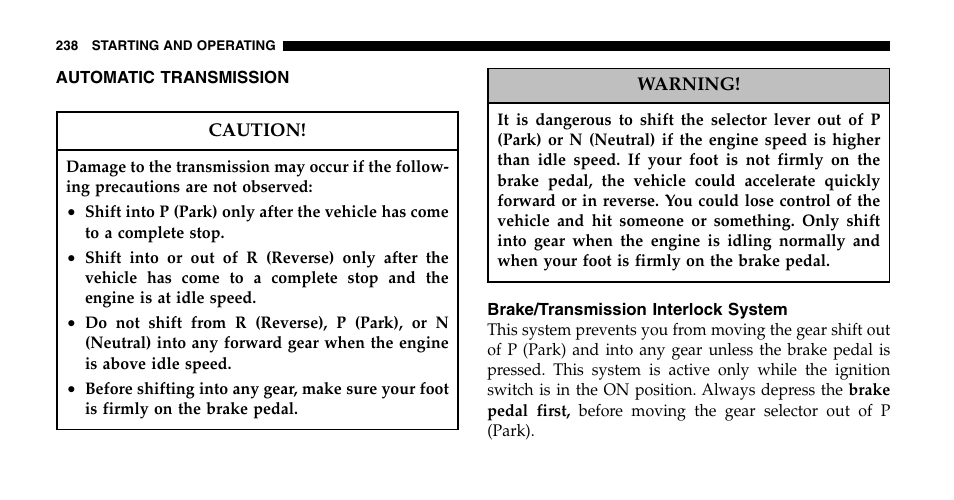 Jeep 2007 Grand Cherokee SRT User Manual | Page 238 / 400