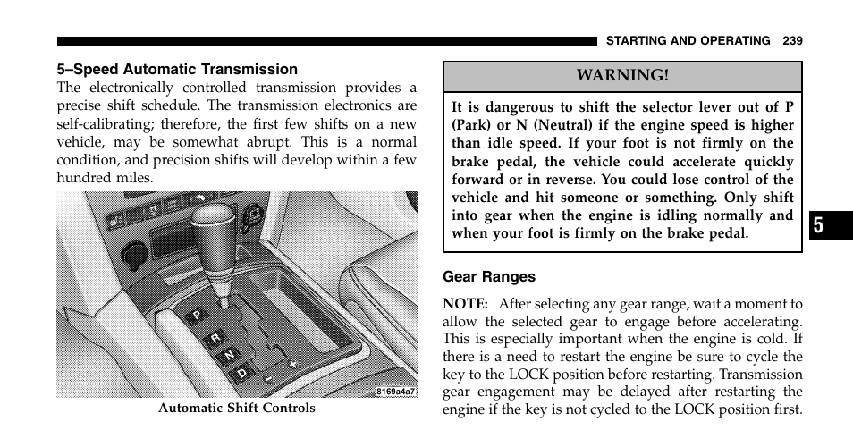 Jeep 2007 Grand Cherokee SRT User Manual | Page 239 / 400